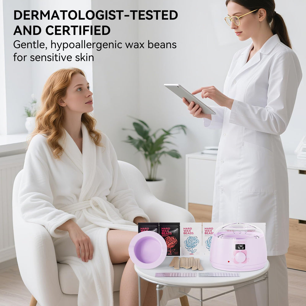 ROSEPIL home-salon-setup-kit illustrating convenient all-in-one waxing solution