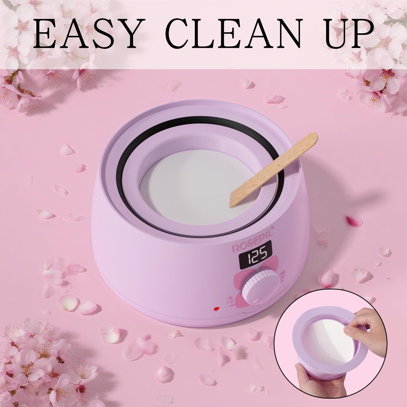 ROSEPIL wax beads milk-white packet designed for facial care with gentle hydrators