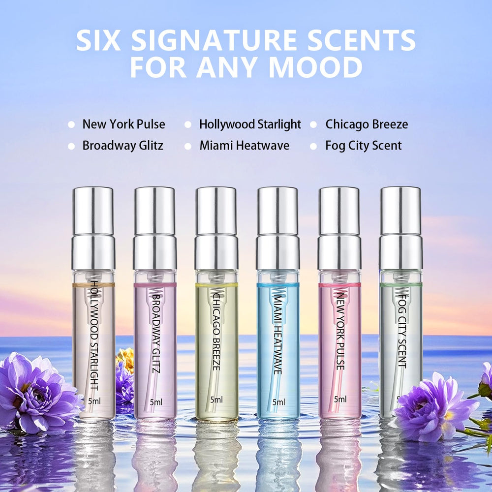 Roseye Urban Snapshot travel-size bottles offer on-the-go freshness anywhere.