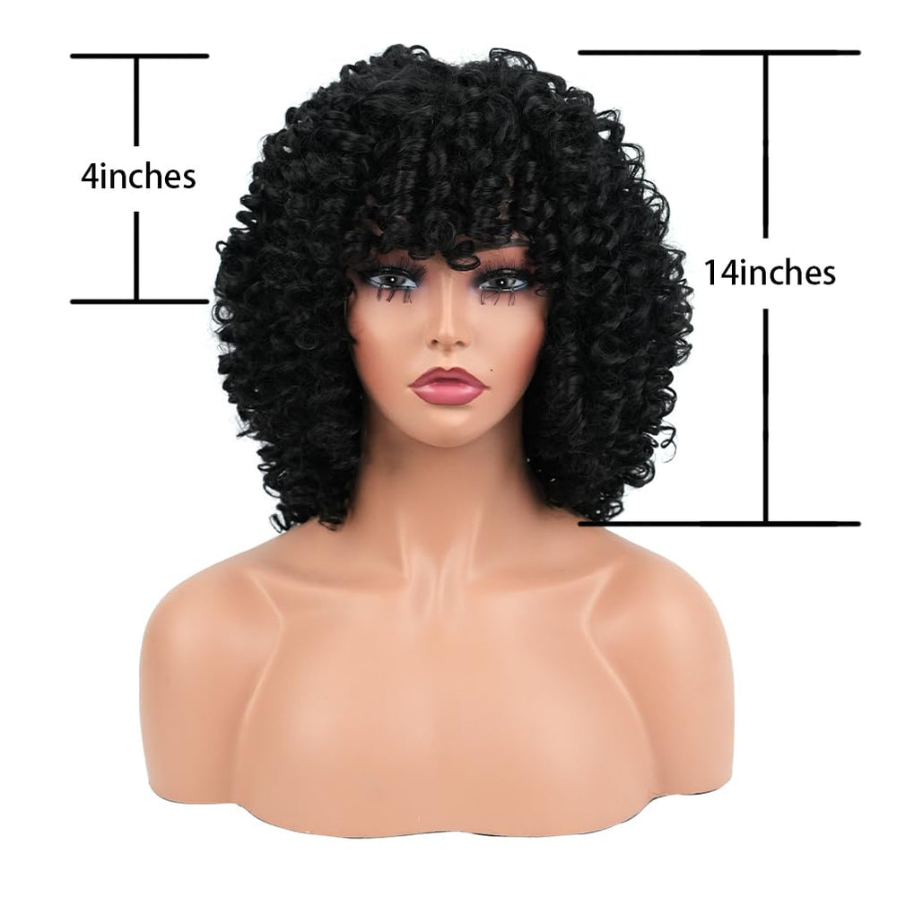 rosmile curly wig close up texture reveals soft synthetic fibers and defined curls