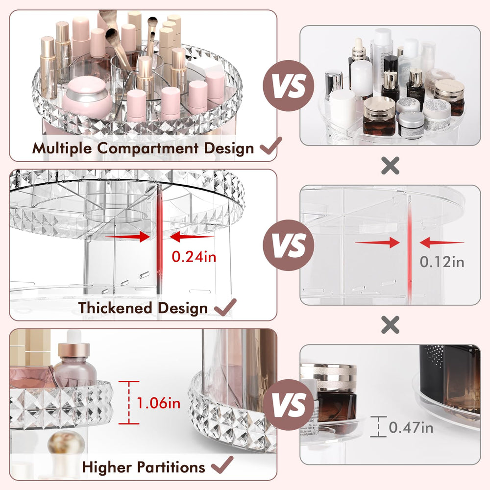 Rosoenvi adjustable dividers customize shelf height for skincare and cosmetics