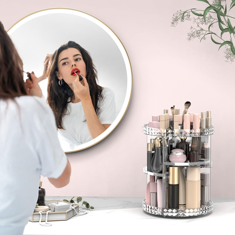 Rosoenvi makeup brush holder keeps tools neatly organized.