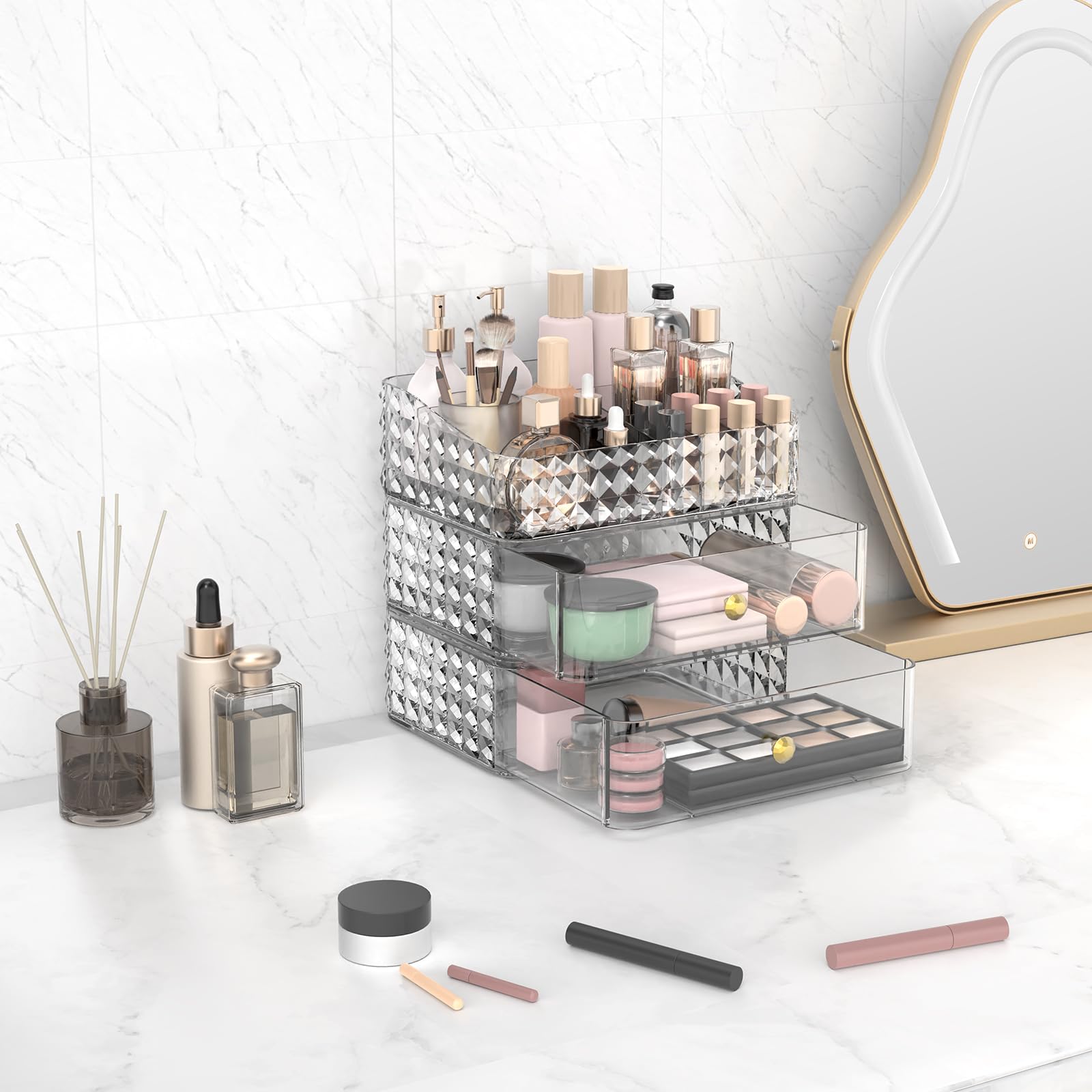 Rosoenvi compact storage for lipstick and jewelry essentials