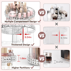 Rosoenvi top-view shows spacious compartments for efficient vanity storage.