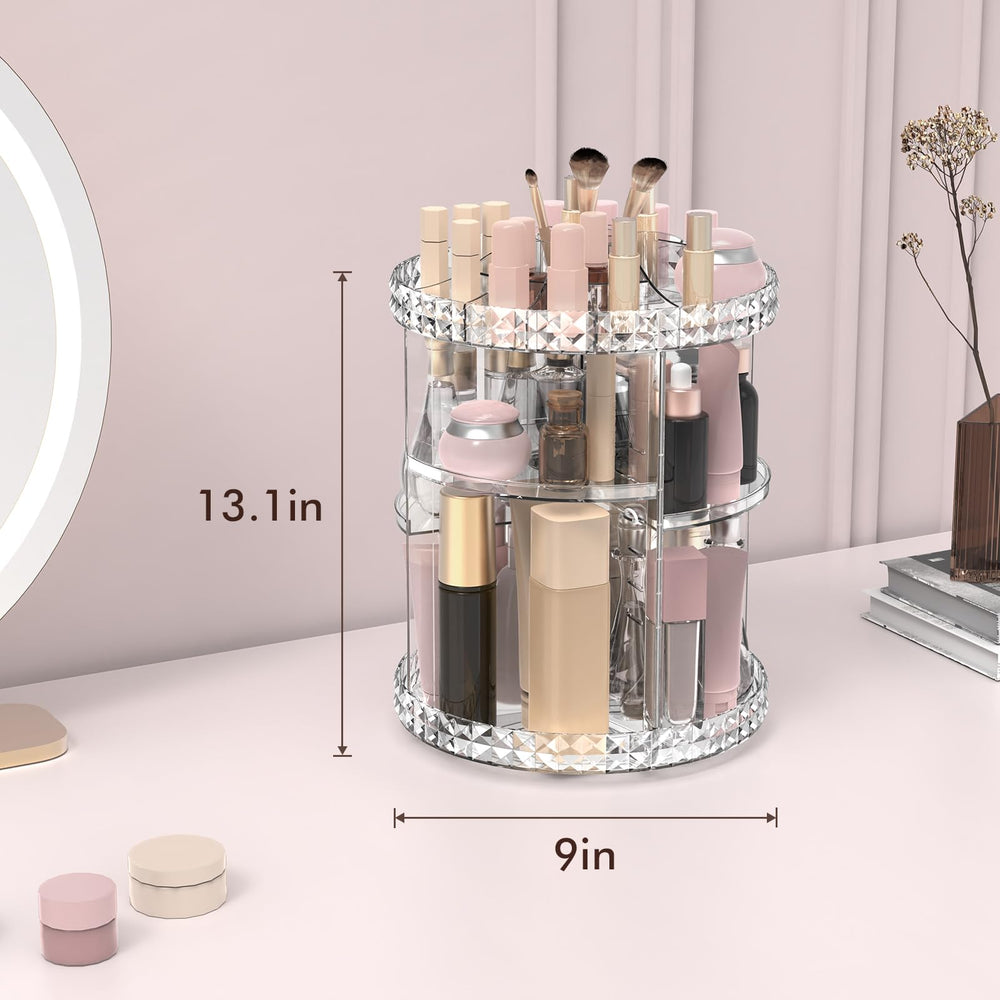 Rosoenvi top panel lipstick rack and brush holder organize small items