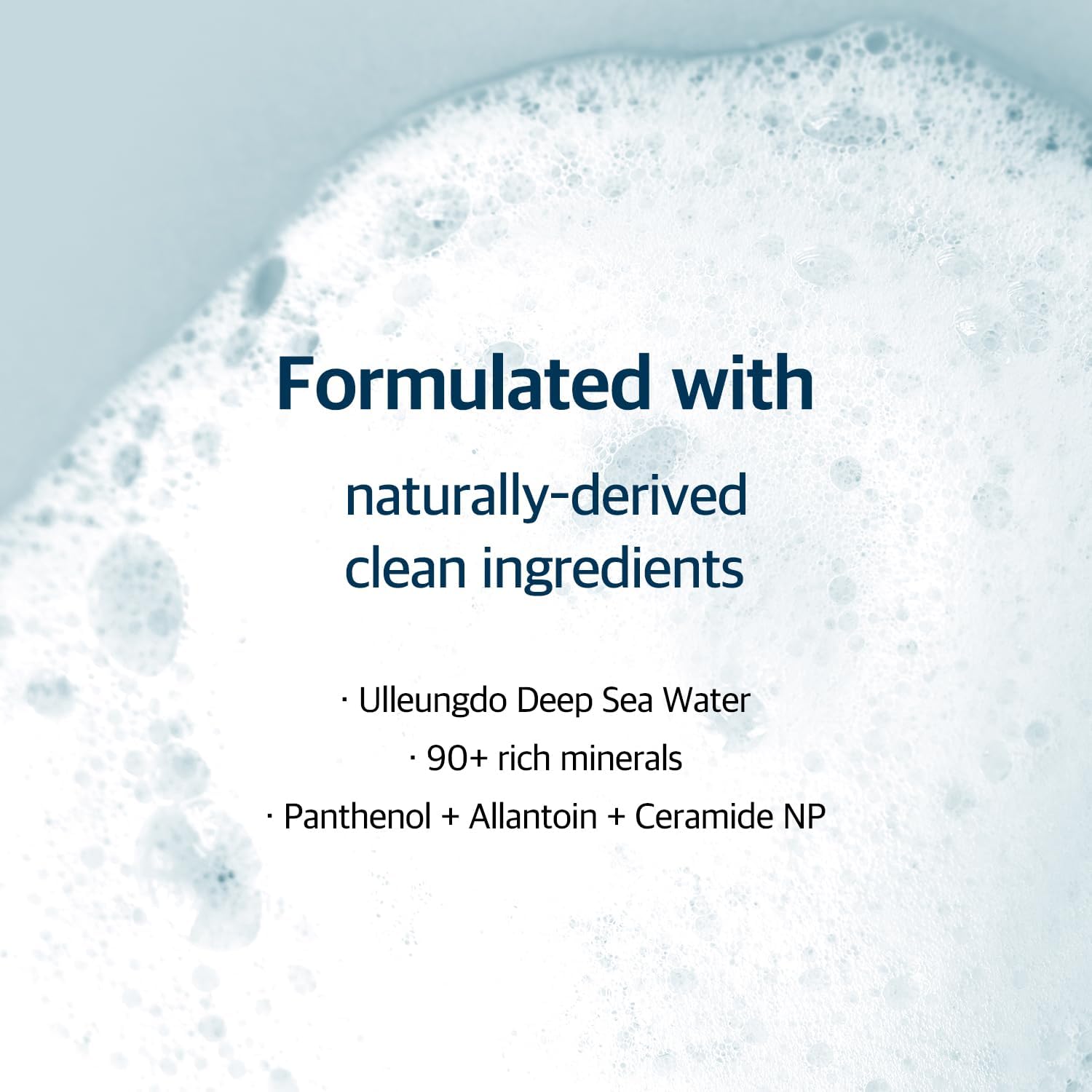 ROUND LAB 1025 Cleanser on face demonstrates gentle cleansing sensation