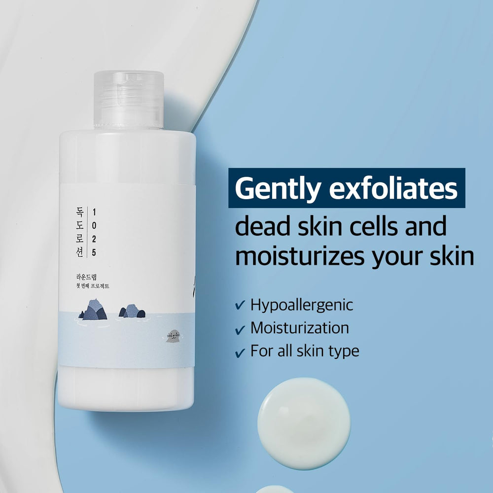 ROUND LAB 1025 Dokdo Lotion triple-hyaluronic-acid closeup signals lasting moisture and skin elasticity