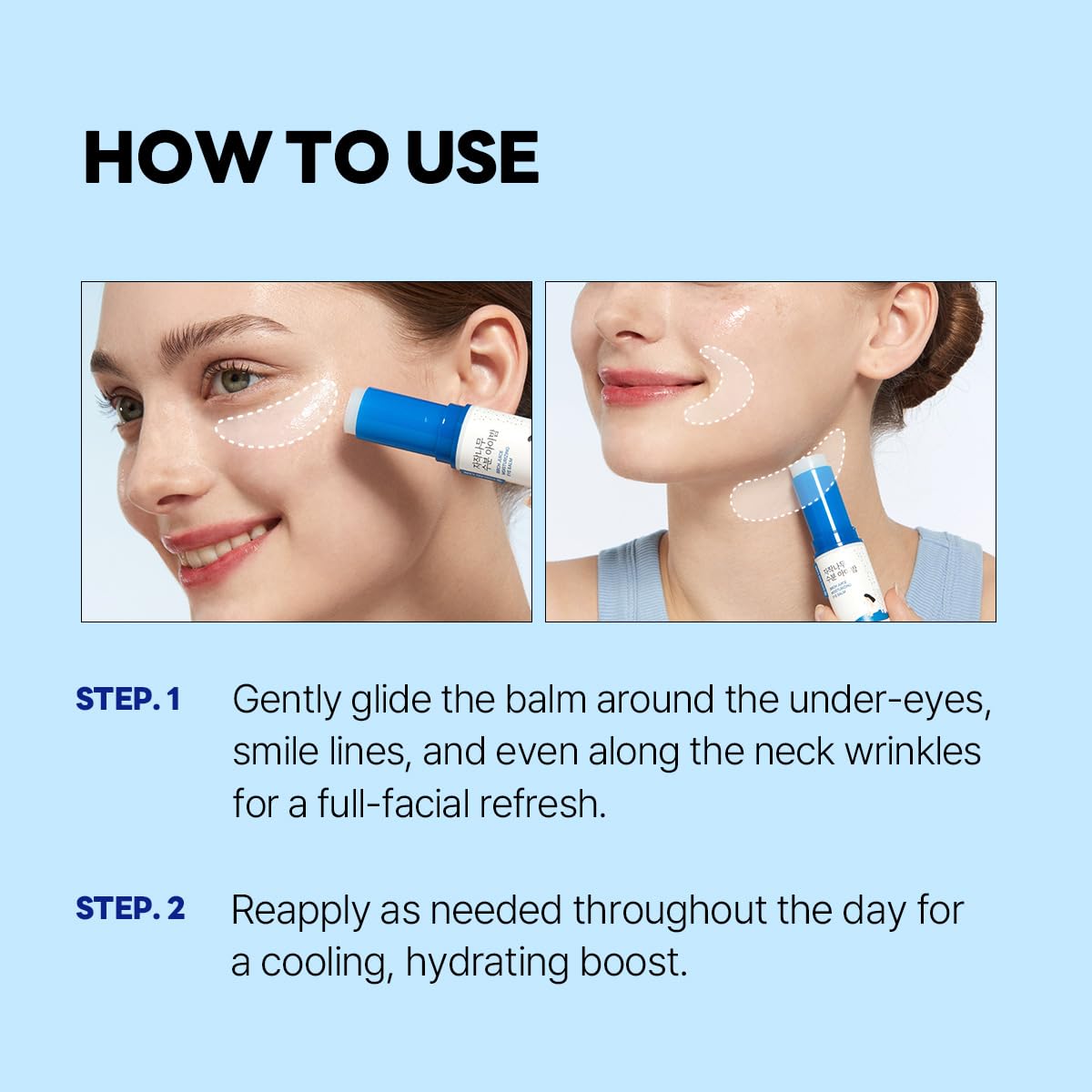 ROUND LAB Birch Juice Icy Cooling Eye Stick travel-friendly scene for on-the-go use.