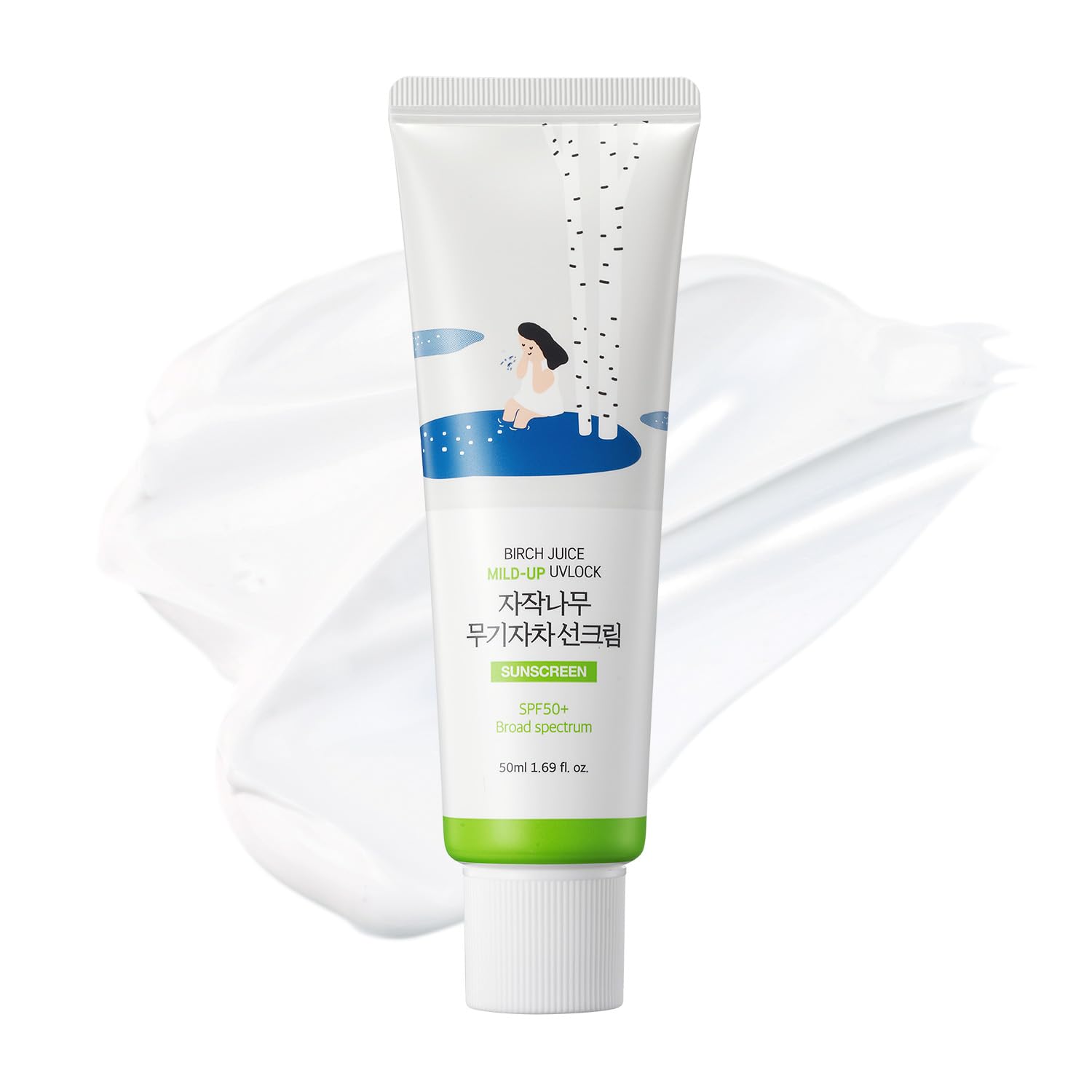 ROUND LAB Birch Juice Mild-Up Sunscreen bottle delivers mineral SPF for sensitive skin