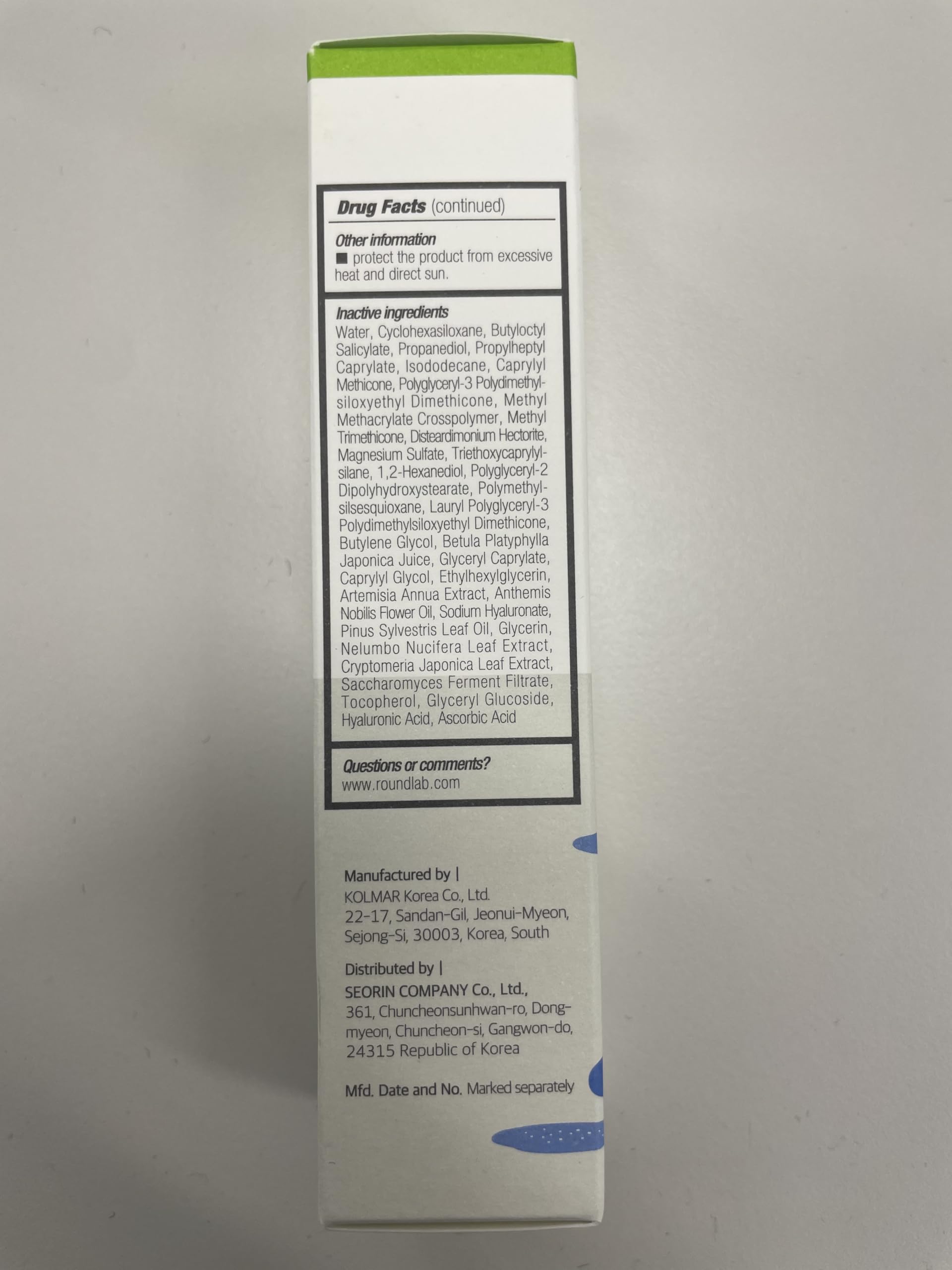 ROUND LAB Birch Juice Mild-Up Sunscreen sensitive-skin use suits daily outdoor routines