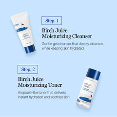 ROUND LAB Birch Juice Mini Kit cream 20ml jar for lasting moisture.