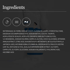 ROUND LAB Birch Juice Moisturizing Cleanser rich foamy lather illustrates creamy daily cleansing.