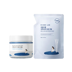 ROUND LAB Birch Juice Moisturizing Cream jar closeup for rich hydration.