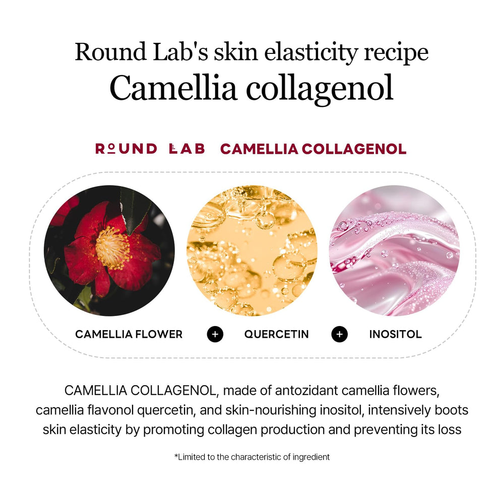 ROUND LAB Camellia Deep Collagen V Lifting Mask spa-like luxury at home