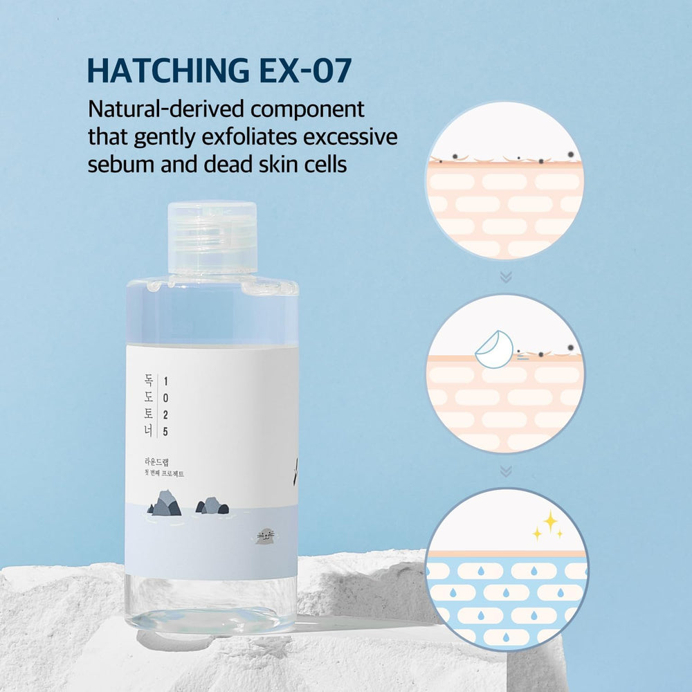 ROUND LAB Hatching EX-07 exfoliation for gentle skin renewal