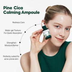 ROUND LAB Pine Calming Cica Ampoule gentle BHA LHA exfoliation for clearer pores