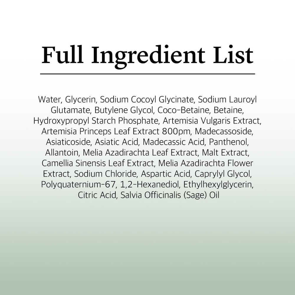 ROUND LAB Mugwort Calming Cleanser flat lay captures soothing ritual for skin comfort