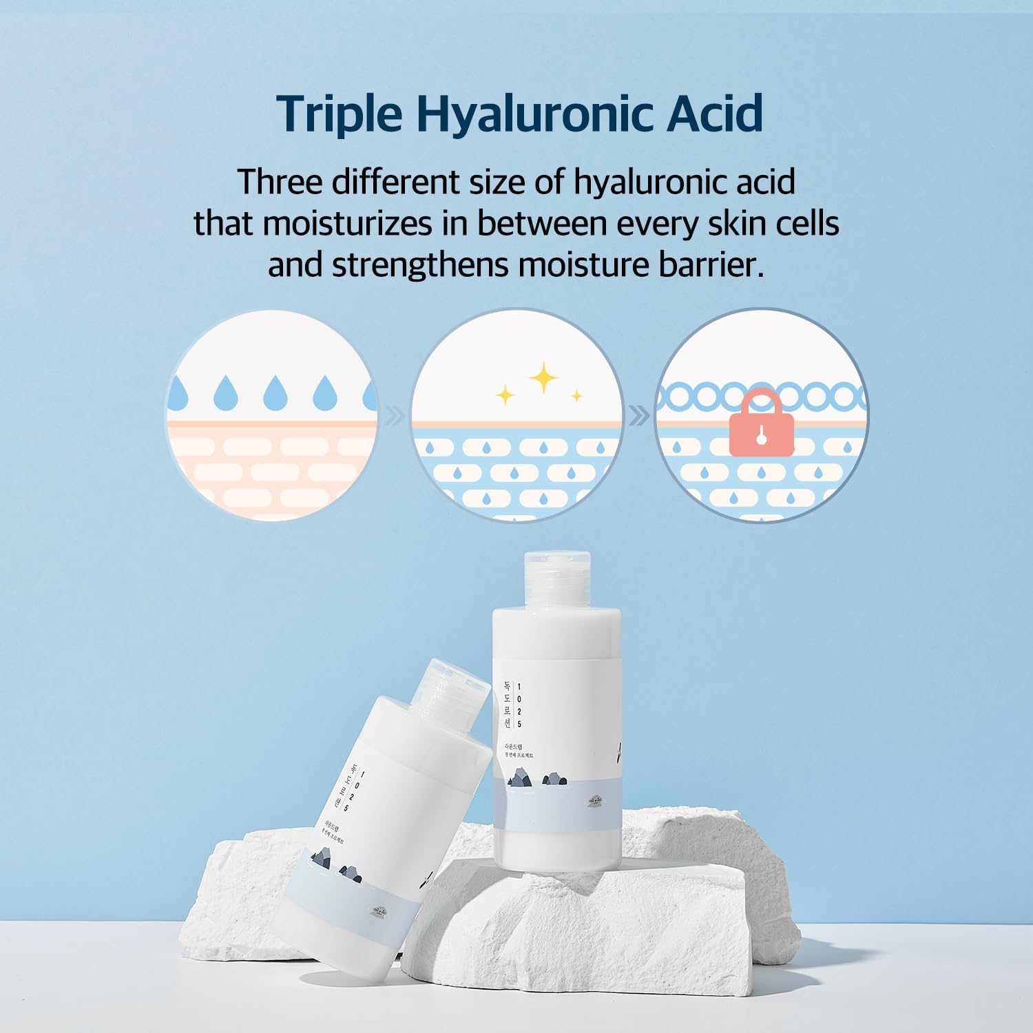 ROUND LAB Panthenol and Allantoin soothe and protect irritated skin
