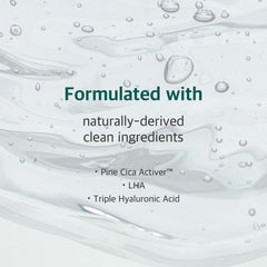 ROUND LAB Pine Calming Cica Mask double-waved holes enhance hydration delivery