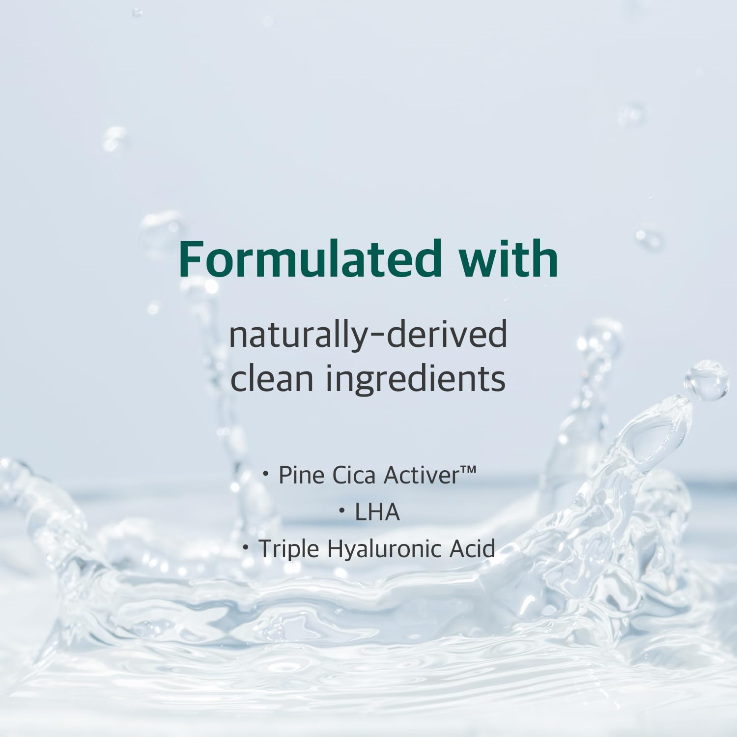 ROUND LAB Pine Calming Cica Pad intensive-mask use demonstrates 3-5 minute soothing treatment.
