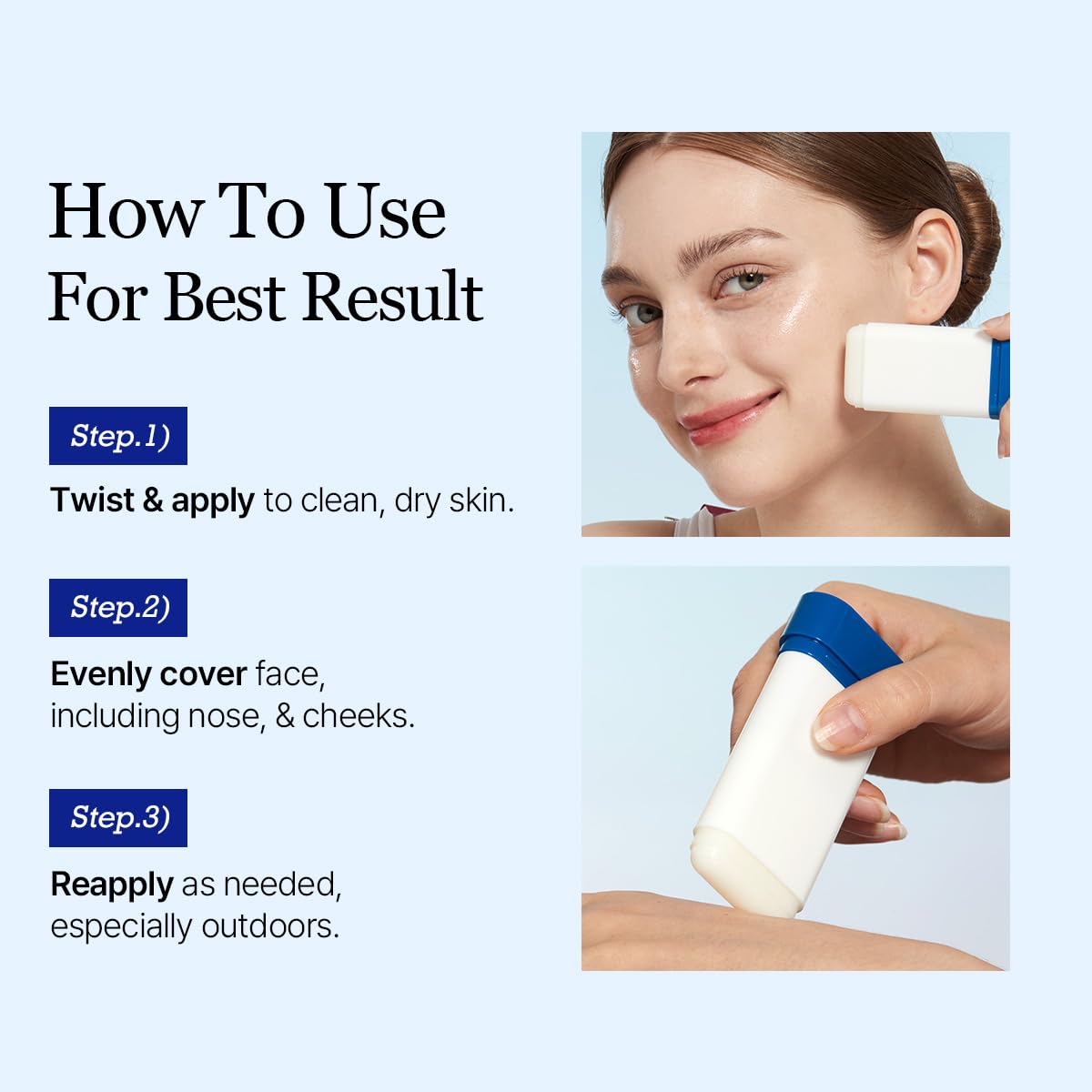 ROUND LAB Birch Juice Sun Stick quick reapplication during workouts or outdoor runs.