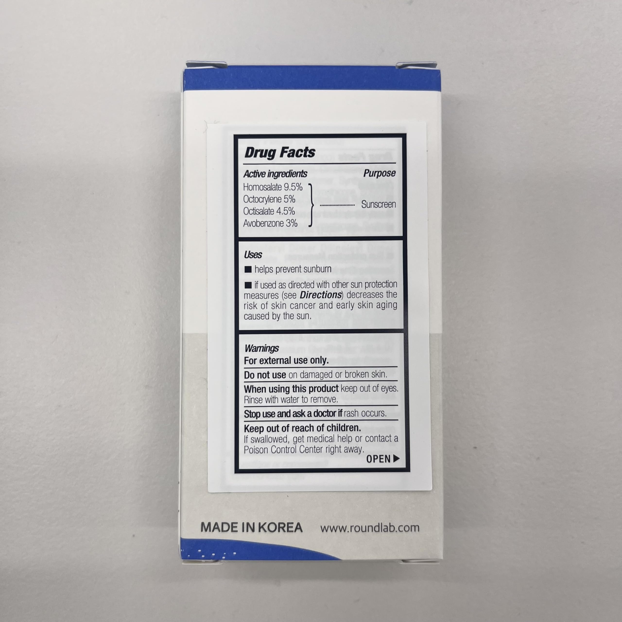 ROUND LAB Birch Juice Sun Stick pocket-sized sunscreen travels effortlessly.