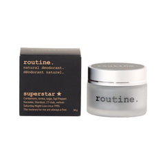 Routine charcoal formula closeup—activated charcoal helps odor while reducing baking soda.