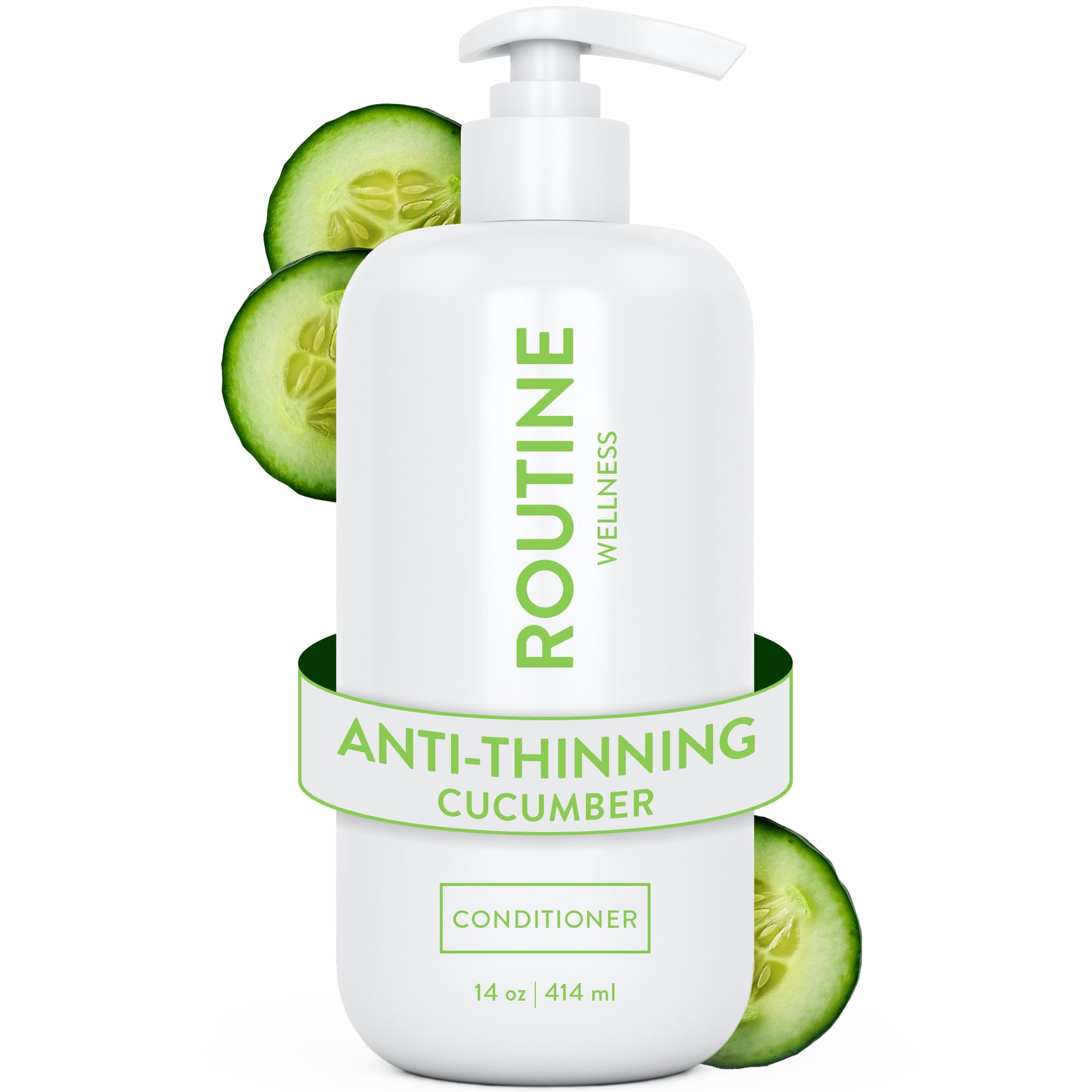 Routine Wellness anti-thinning conditioner bottle ready for fuller-looking hair