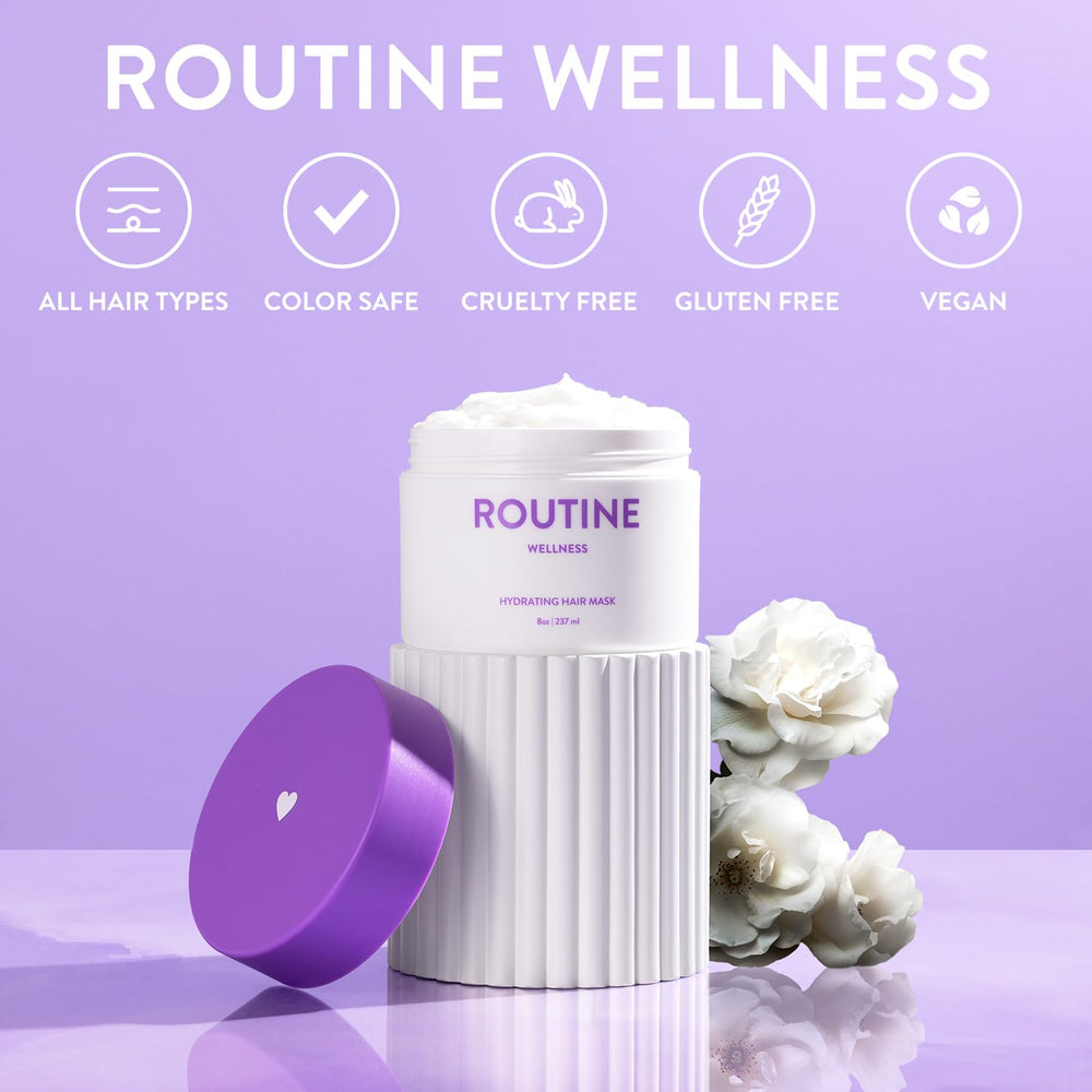 Routine Wellness color-safe formula label indicating color protection