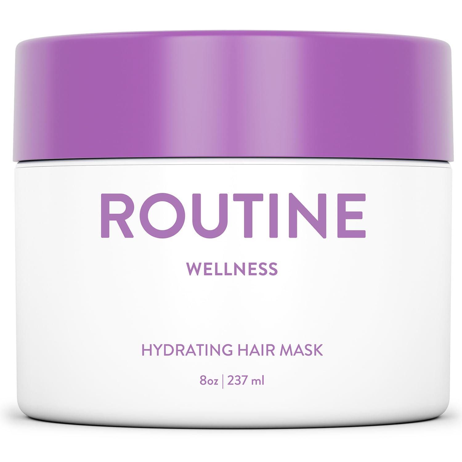 Routine Wellness deep conditioning hair mask jar showing rich moisturizing formula