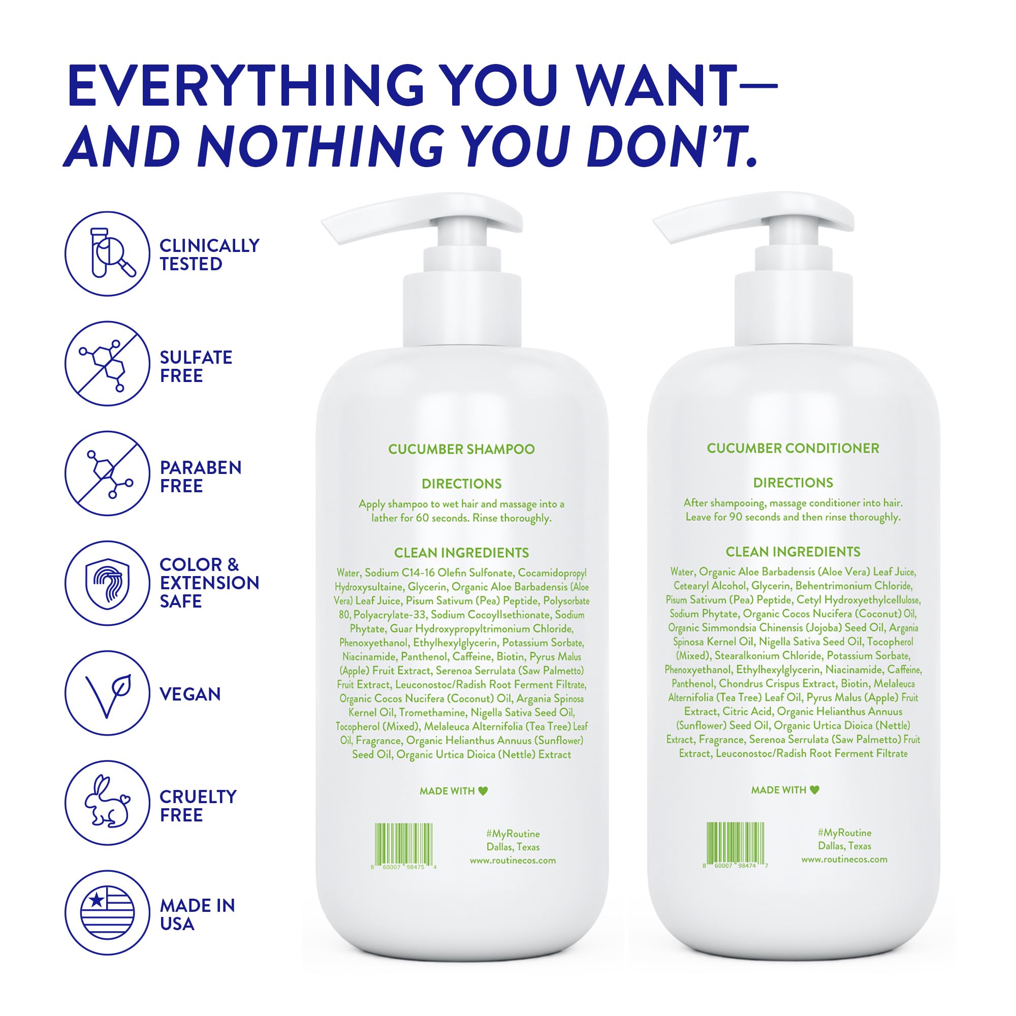 Routine Wellness fresh scent illustration communicates luxurious fragrance during styling.