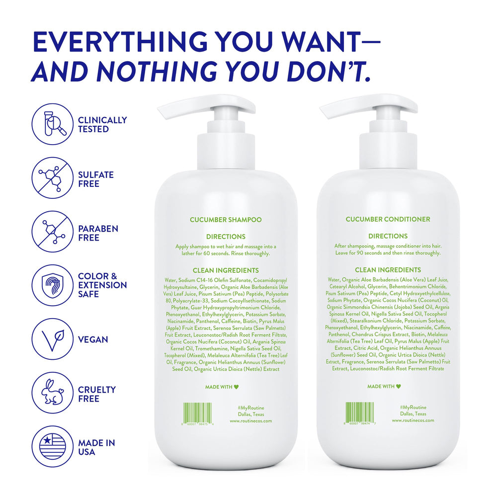 Routine Wellness fresh scent illustration communicates luxurious fragrance during styling.
