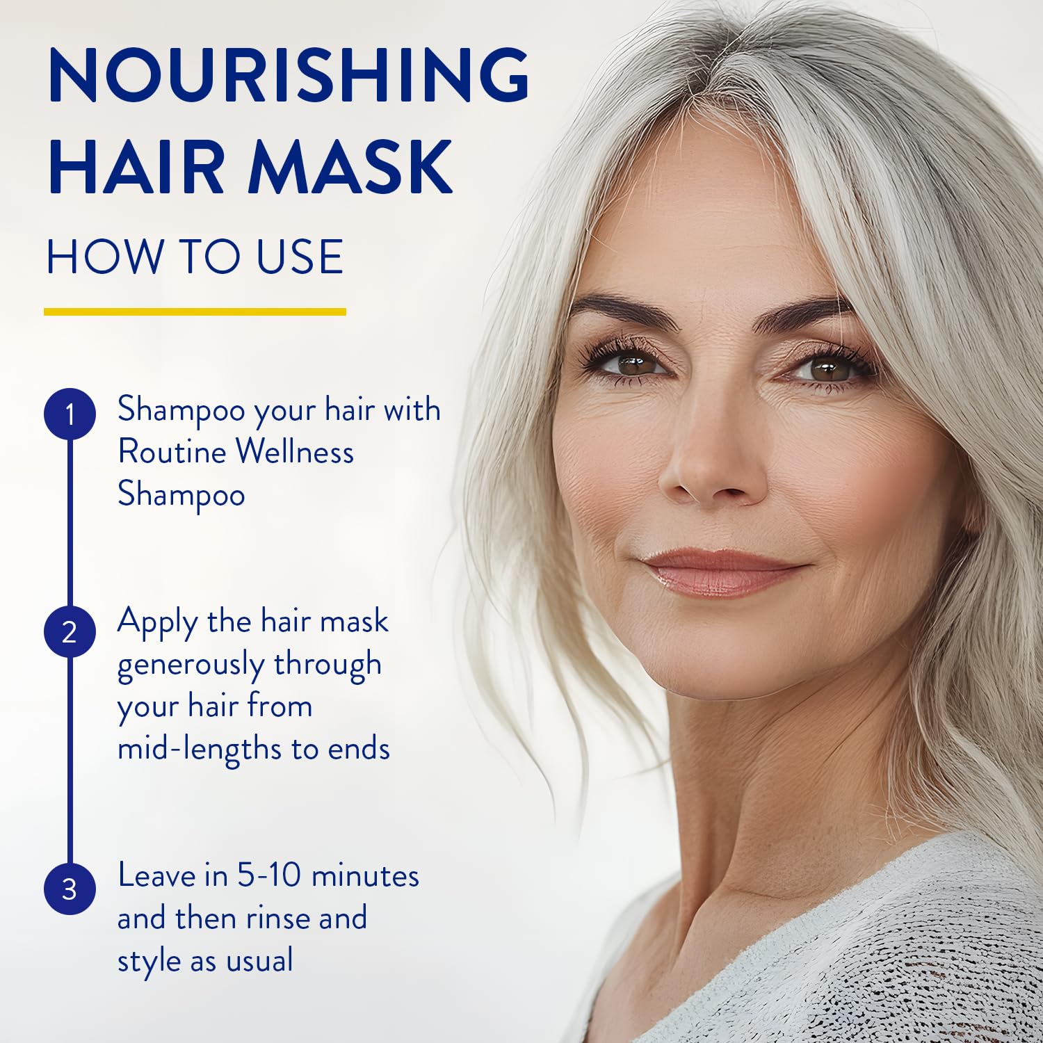 Routine Wellness Hair Mask with biotin and rosemary for nourishment and scalp support
