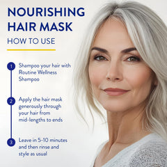 Routine Wellness Hair Mask with biotin and rosemary for nourishment and scalp support
