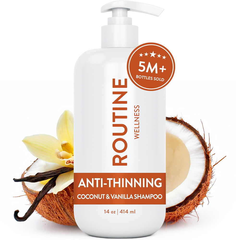 Routine Wellness recyclable bottle emphasizes eco-friendly packaging and sustainability.