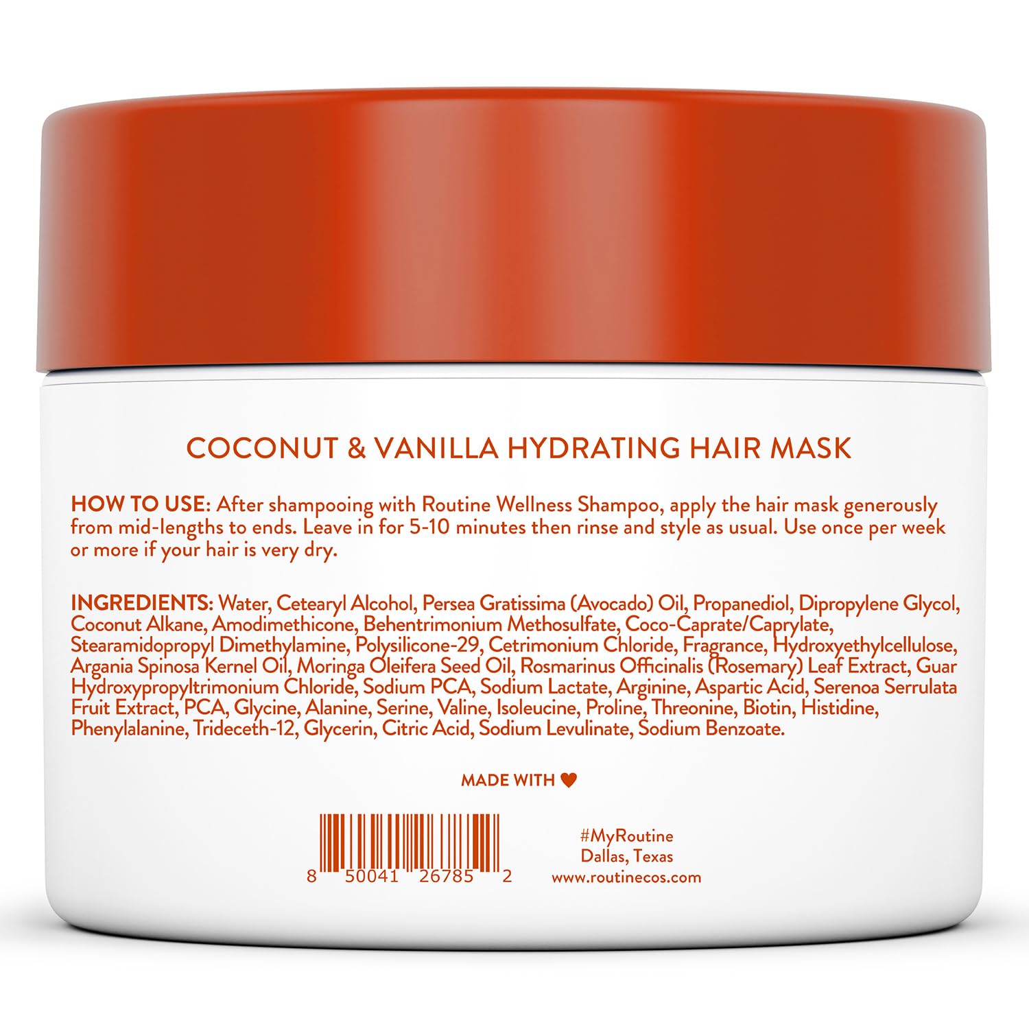 Routine Wellness Vegan Cruelty-Free logo confirms ethical, color-safe care for hair.