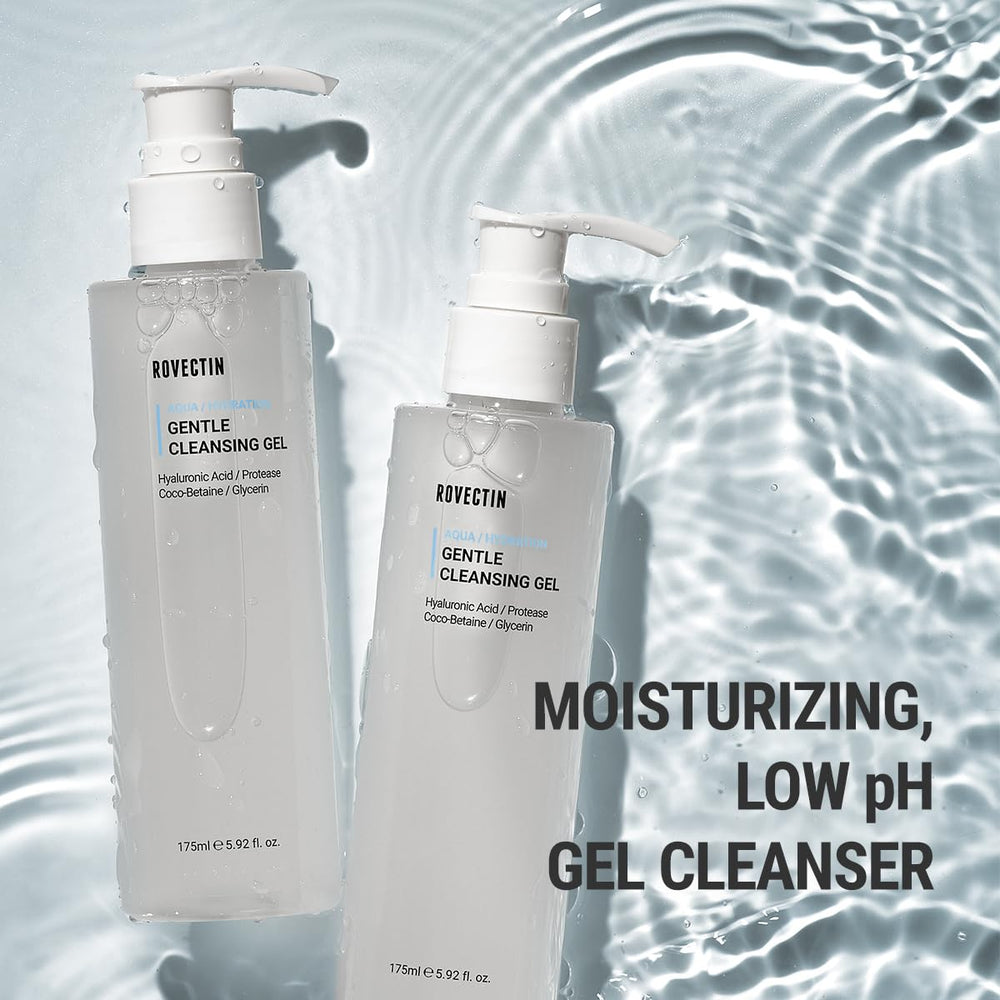 ROVECTIN Aqua Cleansing Gel sodium cocoamphoacetate provides mild pH buffering