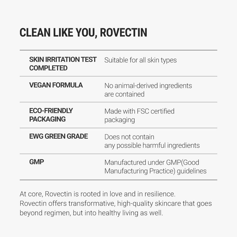 ROVECTIN Aqua Hyaluronic Essence product on shelf emphasizes safe-for-all-skin versatility.