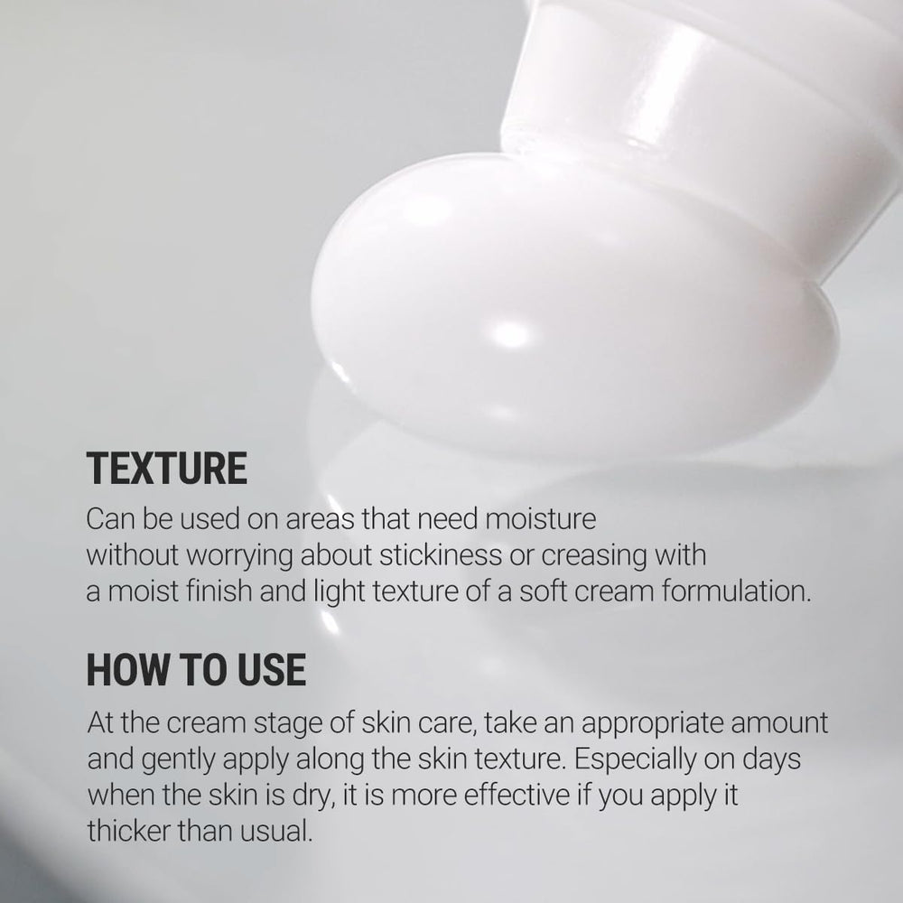 ROVECTIN Calming Lotus Cream texture close-up showing light, non-greasy feel