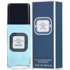 Royal Copenhagen Musk for Men packaging suggesting romantic wear and gifting.