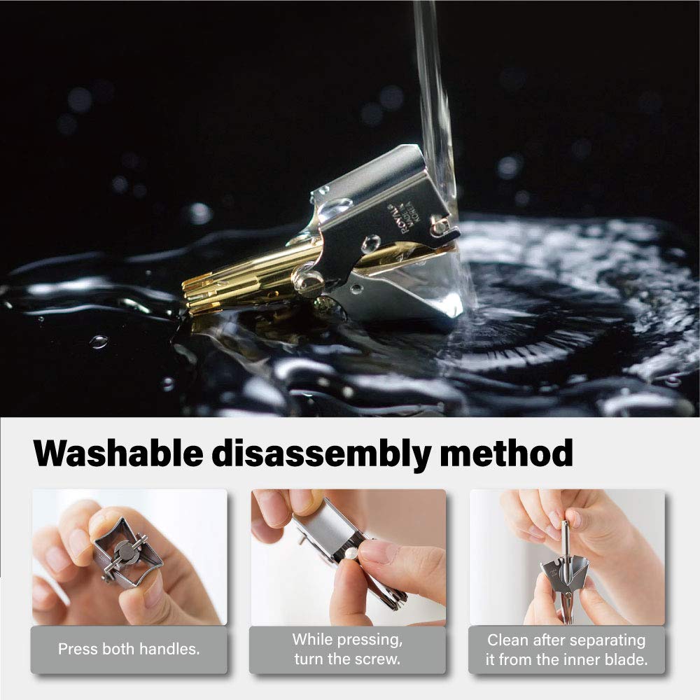 ROYAL Gold Nose Trimmer waterproof design for easy cleaning