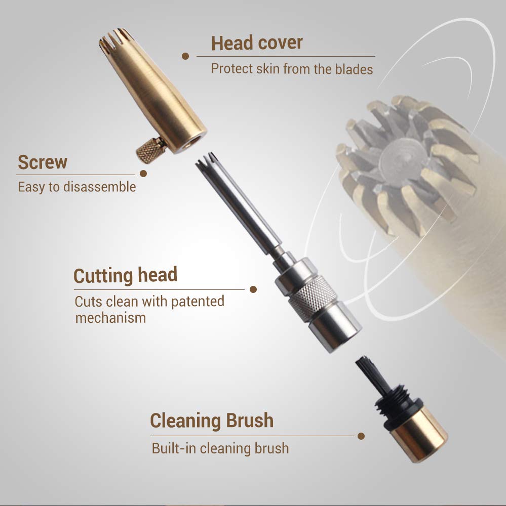 ROYAL Nose-trimmer waterproof for easy cleaning after use.