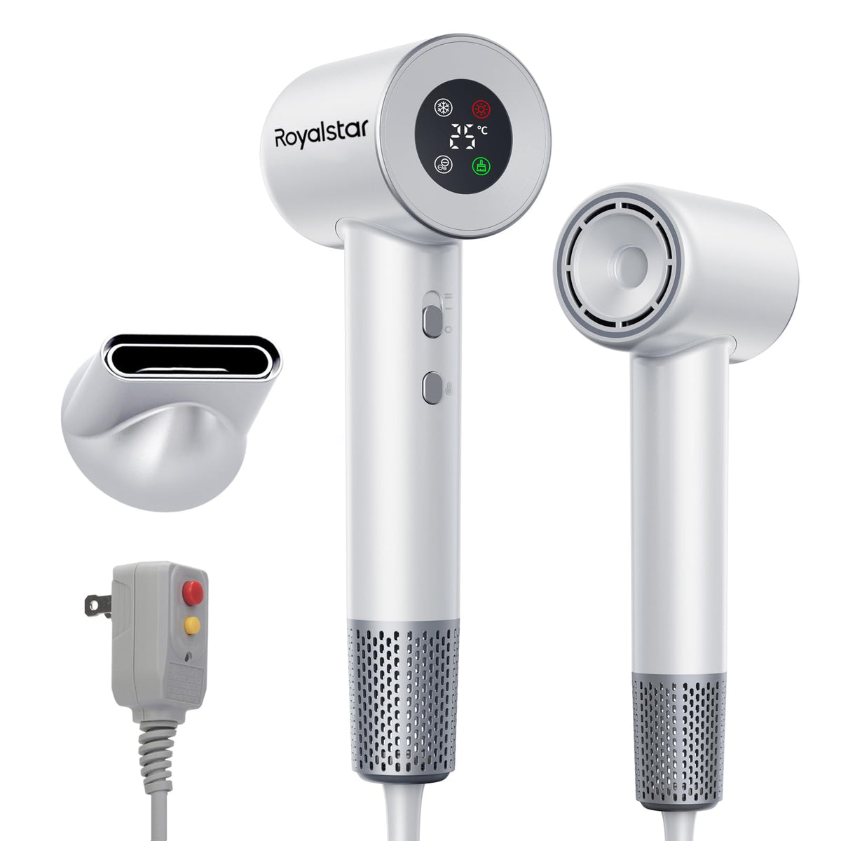 Royalstar hair dryer with 180000rpm motor delivers rapid drying