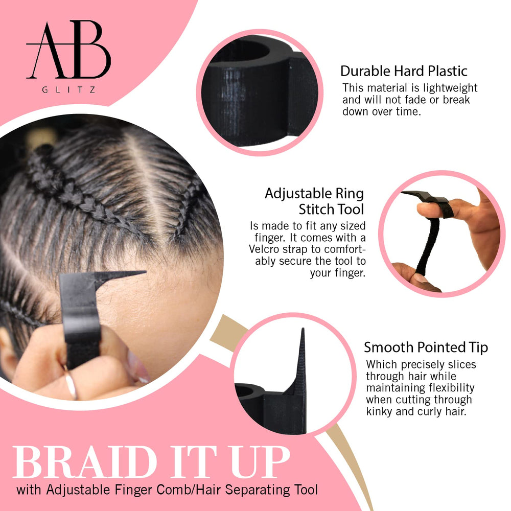 Royalty Headwear Braid Aid hard-plastic-construction resists bending for durable daily use.