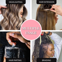 Royalty Headwear Braid Aid round pointed tip helps precise parting with comfort.