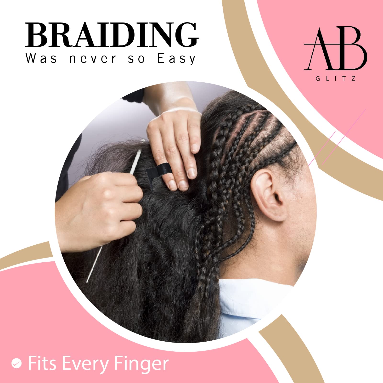 Royalty Headwear Braid Aid sectioning-parting-hair supports versatile styling options.
