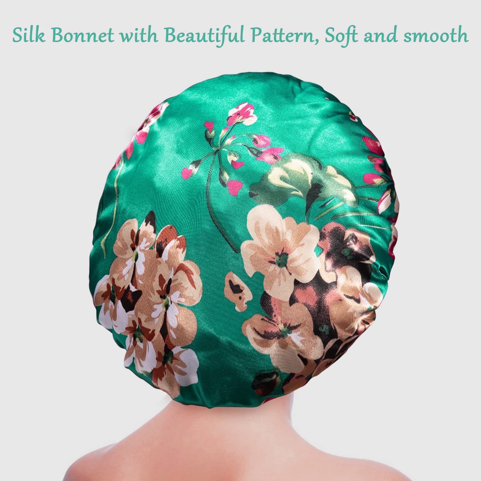 Roybens satin bonnet full-coverage design preserves moisture and reduces frizz for curly hair