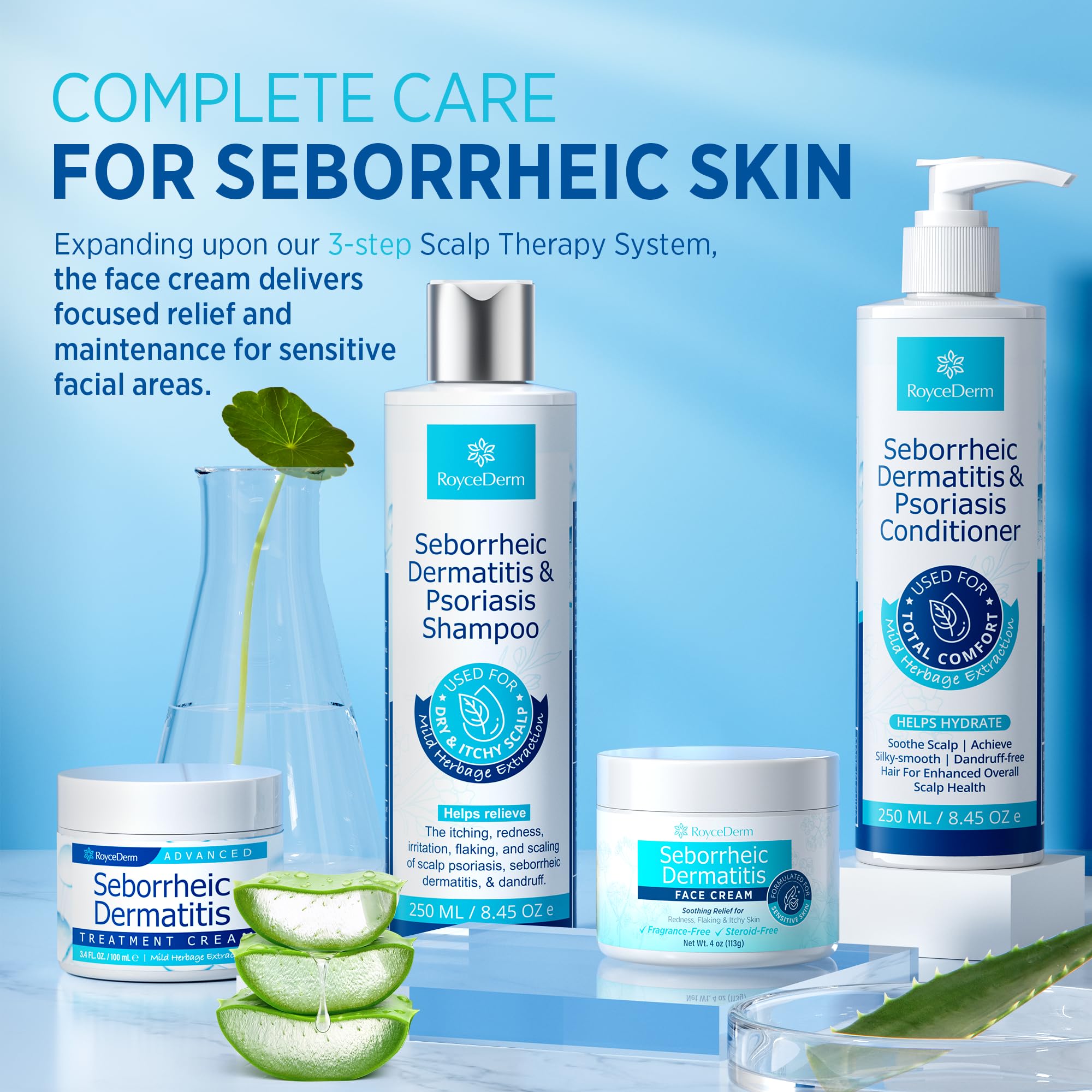 Roycederm daily care routine setup showing easy integration into skincare