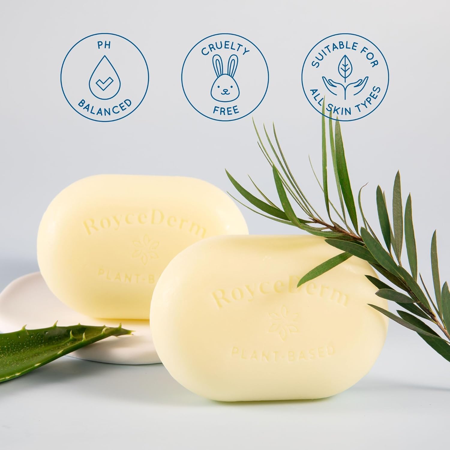 Roycederm daily-use soap pairs with Tinea Cream for enhanced relief and prevention.