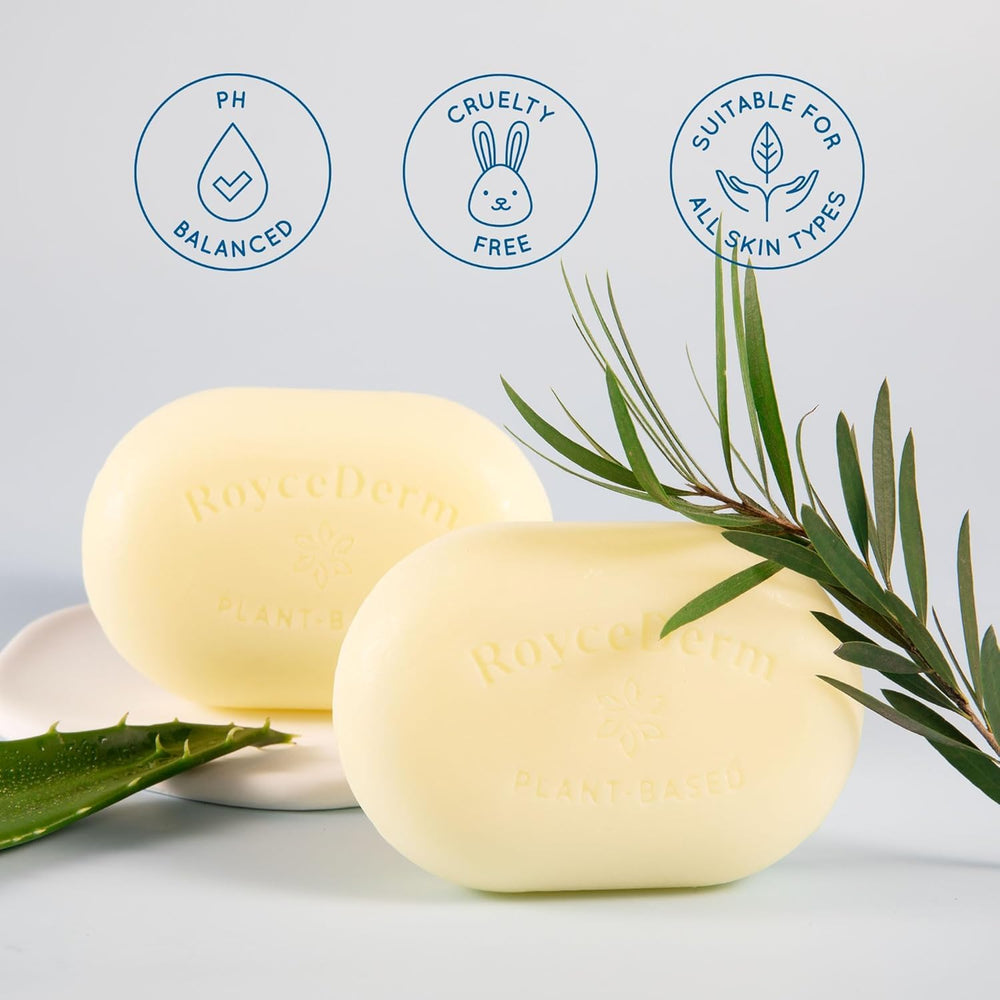 Roycederm daily-use soap pairs with Tinea Cream for enhanced relief and prevention.